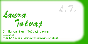 laura tolvaj business card